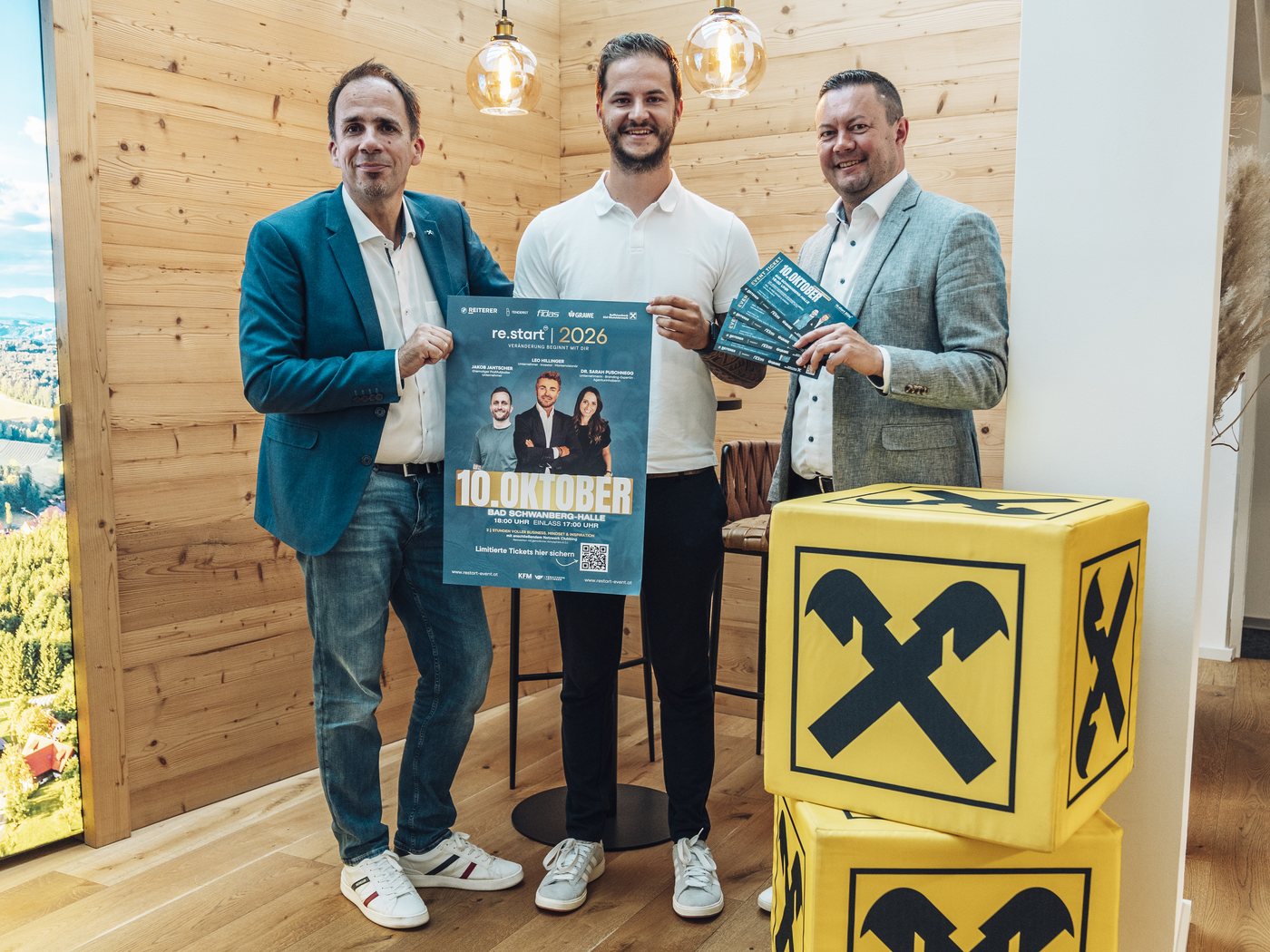 Raiffeisenbank Süd-Weststeiermark als Partner von re.start 2026